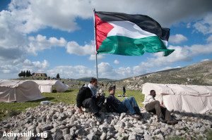 Al Manatir protest village, Burin, West Bank, 2.2.2013