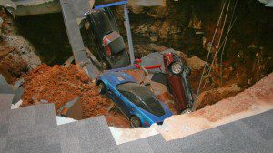 sinkhole swallow chevy cars