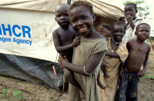 Refugee children in Yusuf Batil camp in South Sudan's Upper Nile state.