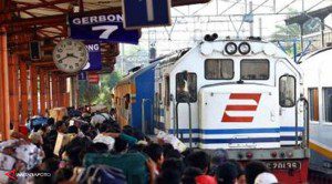 mudik dengan kereta api