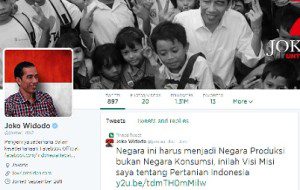 Akun Twitter Jokowi: @jokowi_do2