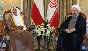 محادثات خاصة بین الرئیس الایراني وامیر الکویت