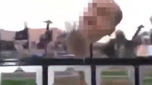Footage appears to show several soldiers' heads impaled on poles at an army base in Raqqa. Presstv
