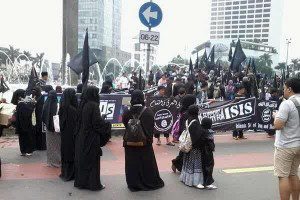 Kelompok pro ISIS di Bundaran HI