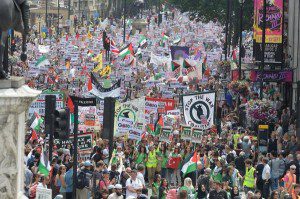Demo Dukung Palestina di London