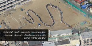 Contoh antrian di Jepang