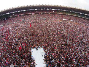 "Konser Salam 2 Jari Menuju Kemenangan Jokowi-JK" (foto: kompas)