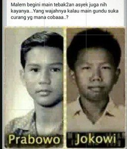 Prabowo Jokowi waktu kecil