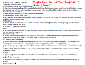 Anekdot cara mujahidin seang israel. Klik untuk memberbesar