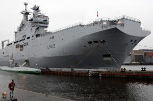 The French helicopter transport ship Mis