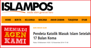 Artikel yang dipublish Islampos, klik untuk memperbesar