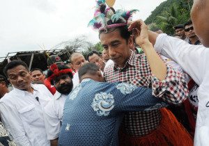 Jokowi saat kampanye di Papua