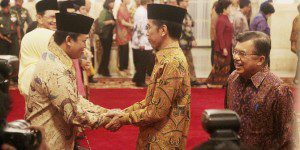 Nusron Wahid saat dilantik Jokowi (foto:merdeka.com)