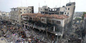 palestina bangunan hancur di gaza