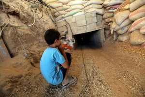 Smuggling tunnel at Rafah border