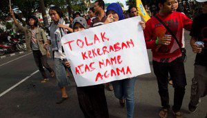 tolak kekerasan atas nama agama, foto: tempo.co