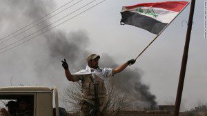 bendera irak di tikrit
