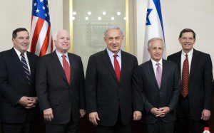 Israeli PM Netanyahu meets U.S. Senators in Jerusalem