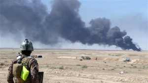 ladang minyak terbakar di irak