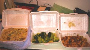makanan halal di HK, nasi goreng, brokoli garlic, dan tahu goreng spicy
