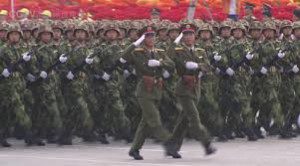 parade militer cina