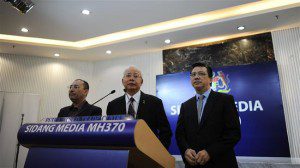 najib razak on mh370