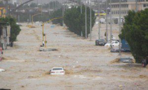banjir di jeddah saudi