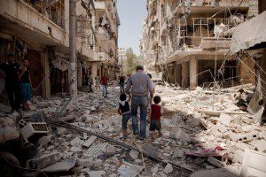 kehancuran di aleppo
