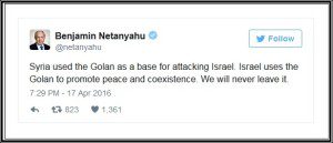 netanyahu twitter