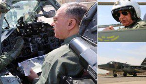 العبيدي يقود "شخصيا" طائرة F16 لقصف "داعش" بالفلوجة+صورة