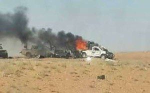 mobil isis terbakar